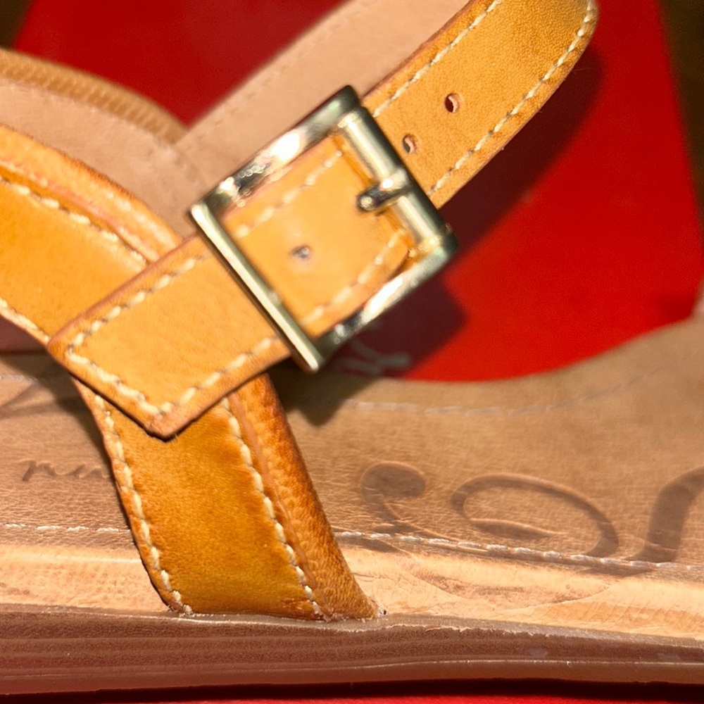 NWT⭐️NURTURE🌻LEATHER “Marrlowe” SANDALS Size 8.5🤎Color: Parker Tan - Picture 8 of 12